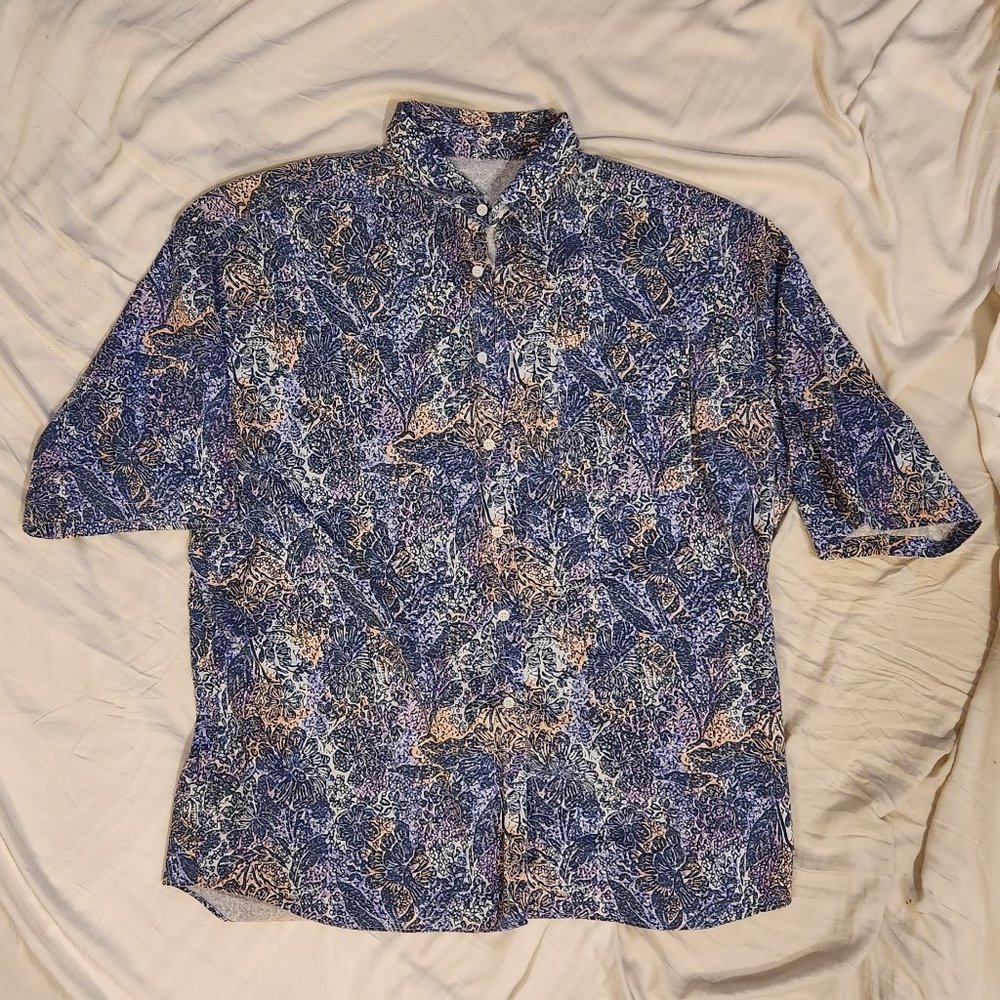 Vintage Buttonup With Cool Patternup With Cool Pattern